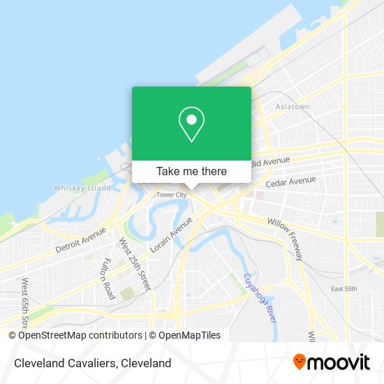 Cleveland Cavaliers map