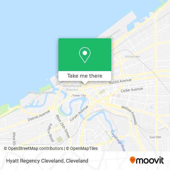 Hyatt Regency Cleveland map