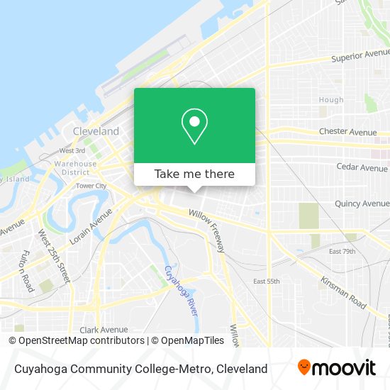 Mapa de Cuyahoga Community College-Metro