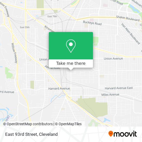 Mapa de East 93rd Street