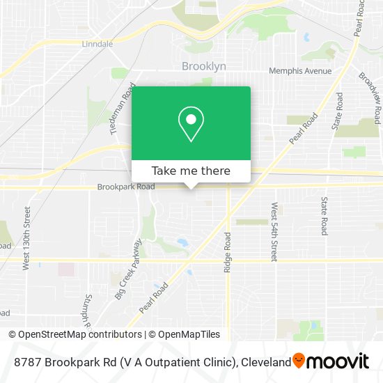 8787 Brookpark Rd (V A Outpatient Clinic) map