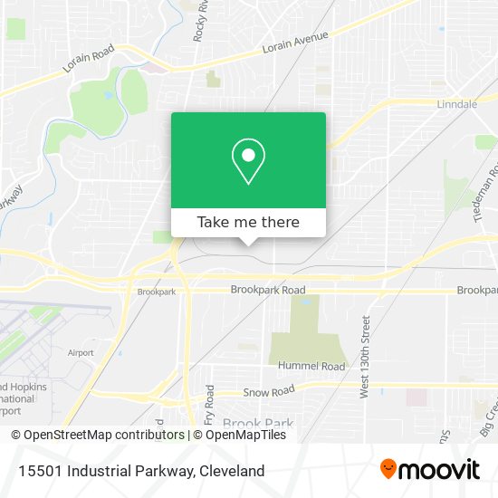 Mapa de 15501 Industrial Parkway