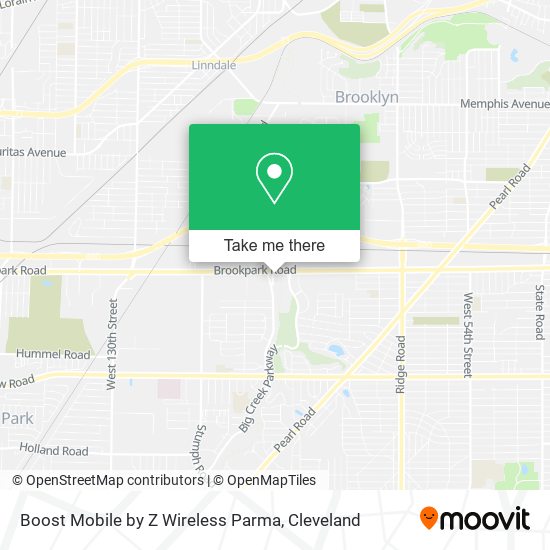 Boost Mobile by Z Wireless Parma map