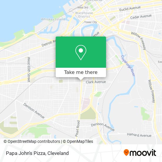 Papa John's Pizza map