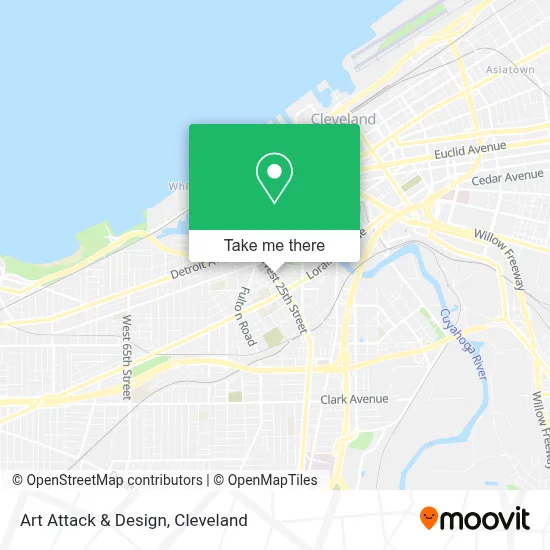 Art Attack & Design map