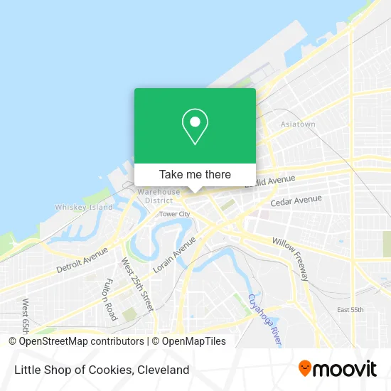 Mapa de Little Shop of Cookies