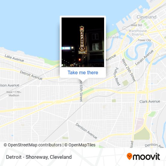 Detroit - Shoreway map