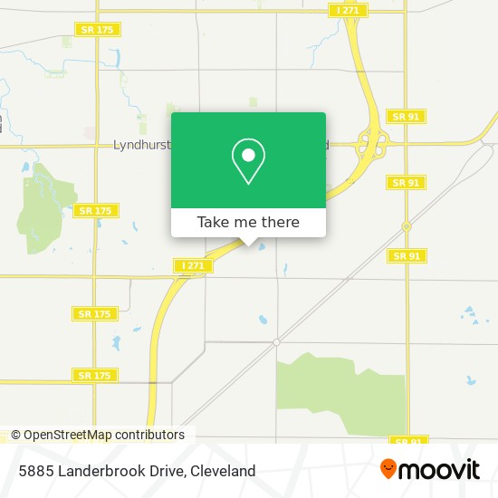 Mapa de 5885 Landerbrook Drive