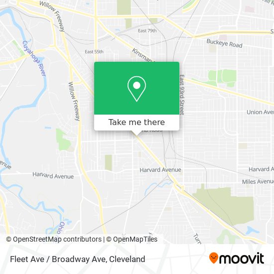 Fleet Ave / Broadway Ave map