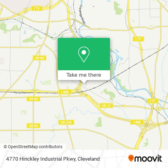 Mapa de 4770 Hinckley Industrial Pkwy