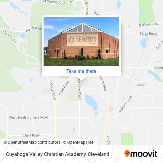 Mapa de Cuyahoga Valley Christian Academy