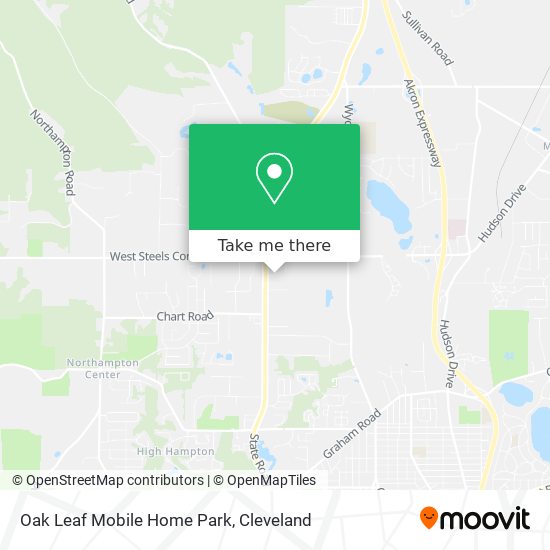 Mapa de Oak Leaf Mobile Home Park