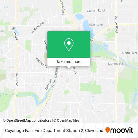 Cuyahoga Falls Fire Department Station 2 map