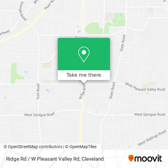 Mapa de Ridge Rd / W Pleasant Valley Rd