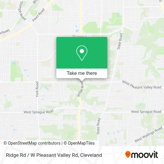 Ridge Rd / W Pleasant Valley Rd map