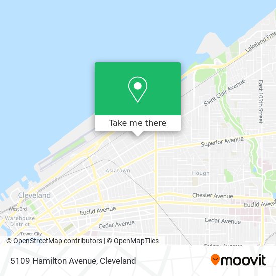 Mapa de 5109 Hamilton Avenue