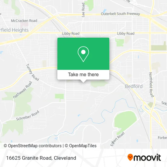 Mapa de 16625 Granite Road