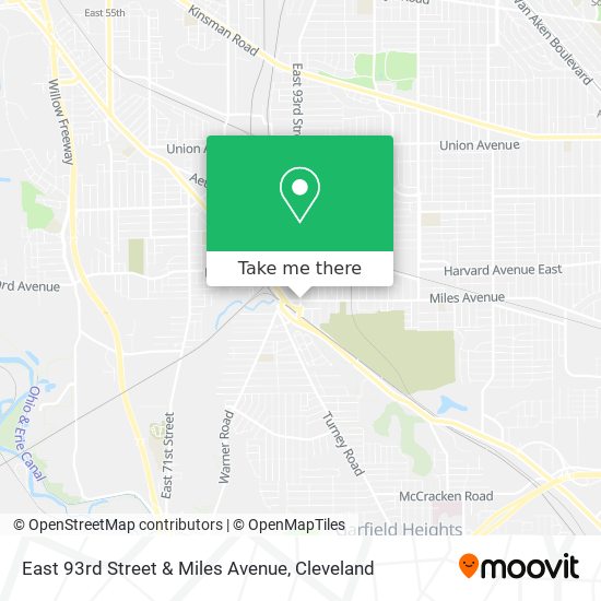 East 93rd Street & Miles Avenue map