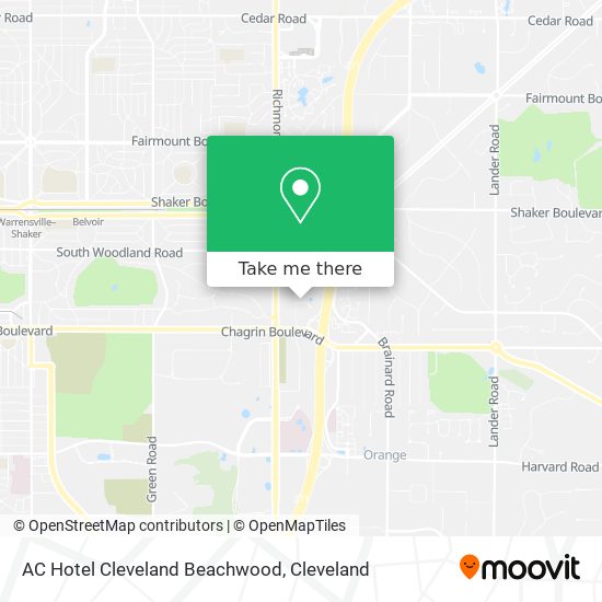 Mapa de AC Hotel Cleveland Beachwood