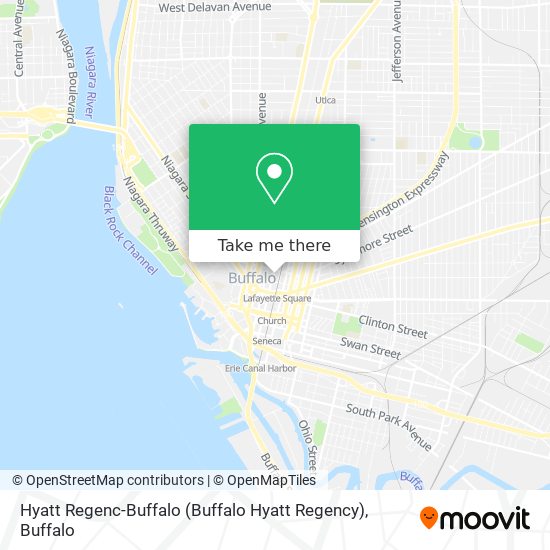 Hyatt Regenc-Buffalo (Buffalo Hyatt Regency) map