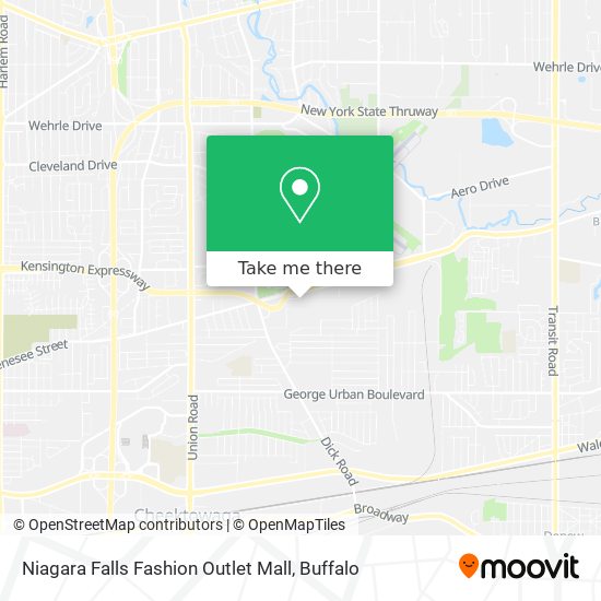 How to get to Niagara Falls Outlet Mall in Cheektowaga by Bus?