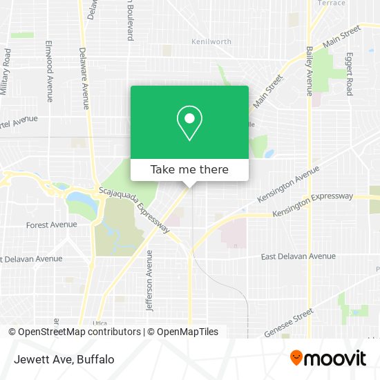 Jewett Ave map