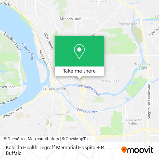 Kaleida Health Degraff Memorial Hospital-ER map