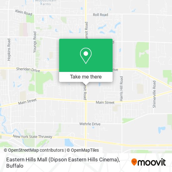 Mapa de Eastern Hills Mall (Dipson Eastern Hills Cinema)