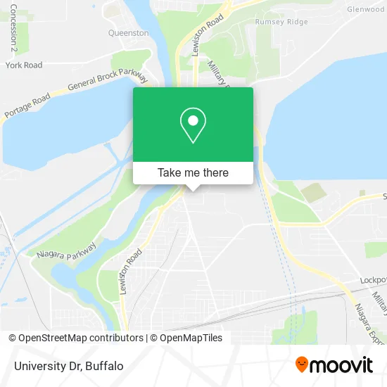 University Dr map