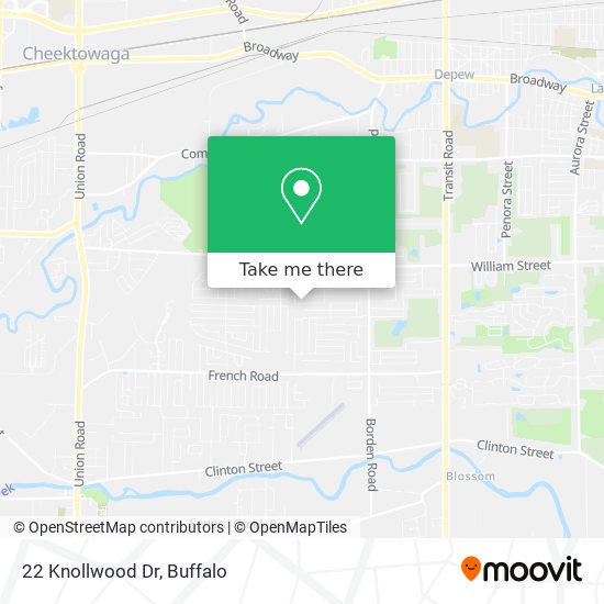 Mapa de 22 Knollwood Dr
