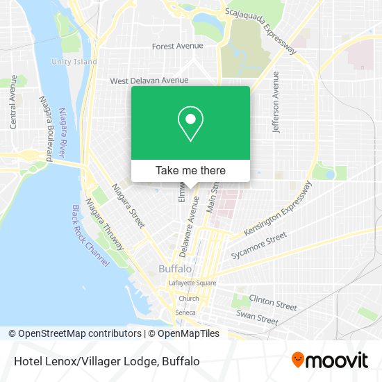 Mapa de Hotel Lenox/Villager Lodge