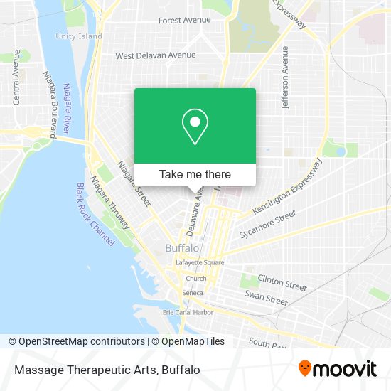 Massage Therapeutic Arts map