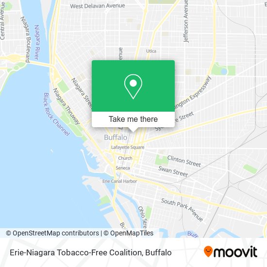 Erie-Niagara Tobacco-Free Coalition map