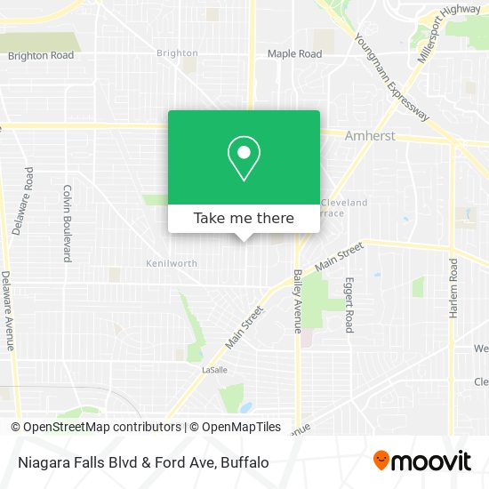 Niagara Falls Blvd & Ford Ave map