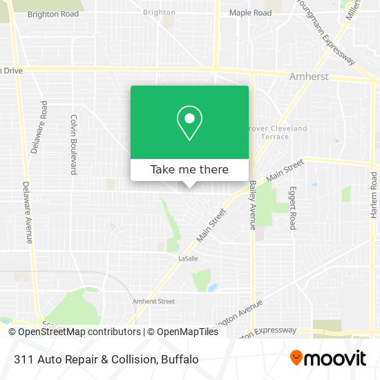 311 Auto Repair & Collision map