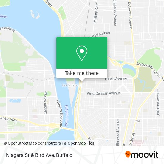Niagara St & Bird Ave map