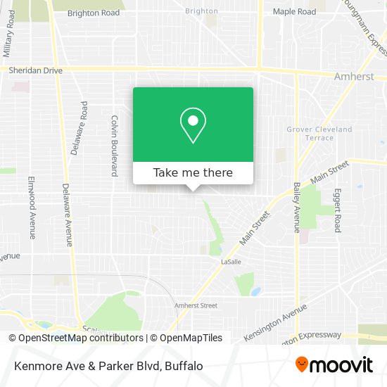 Kenmore Ave & Parker Blvd map