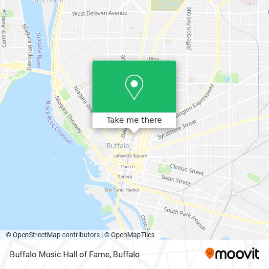 Mapa de Buffalo Music Hall of Fame