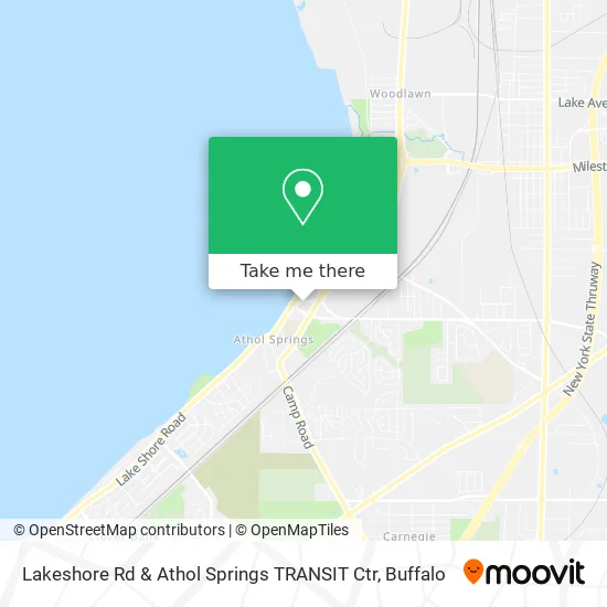 Mapa de Lakeshore Rd & Athol Springs TRANSIT Ctr