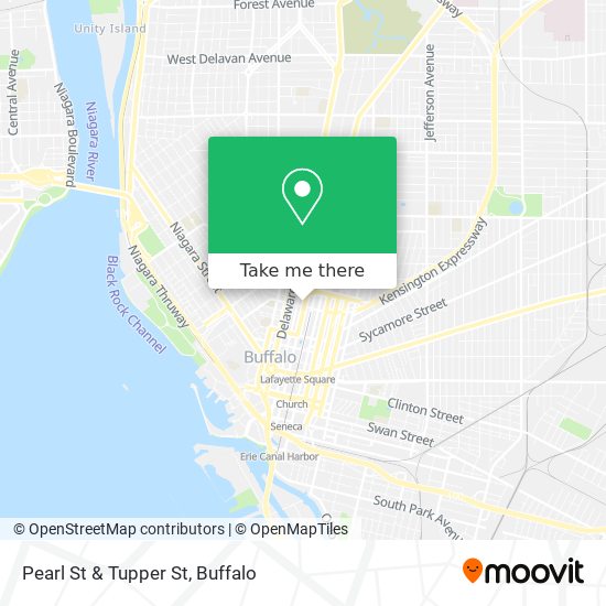 Pearl St & Tupper St map