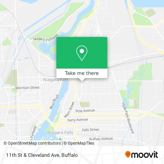 11th St & Cleveland Ave map