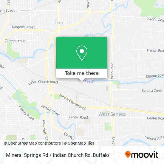 Mineral Springs Rd / Indian Church Rd map