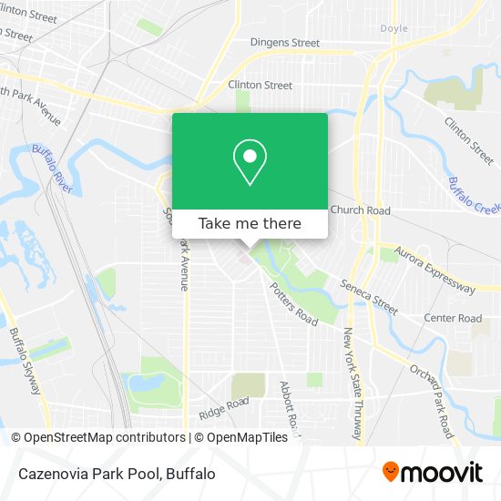 Cazenovia Park Pool map