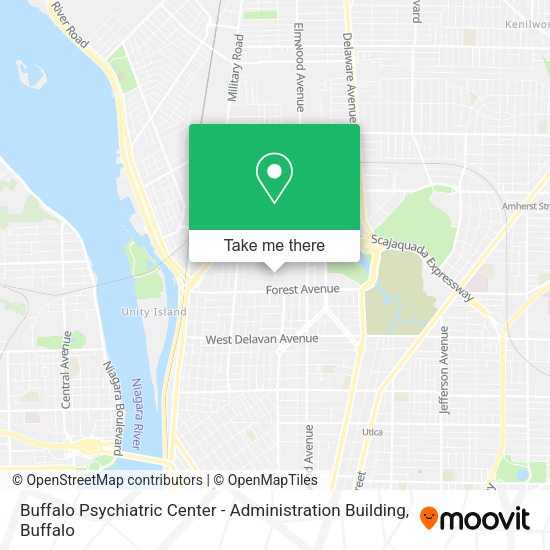 Mapa de Buffalo Psychiatric Center - Administration Building
