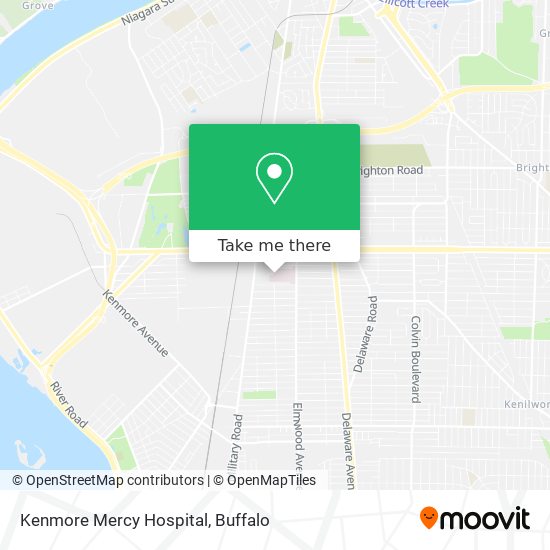 Kenmore Mercy Hospital map