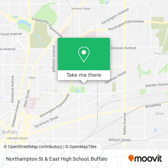 Mapa de Northampton St & East High School