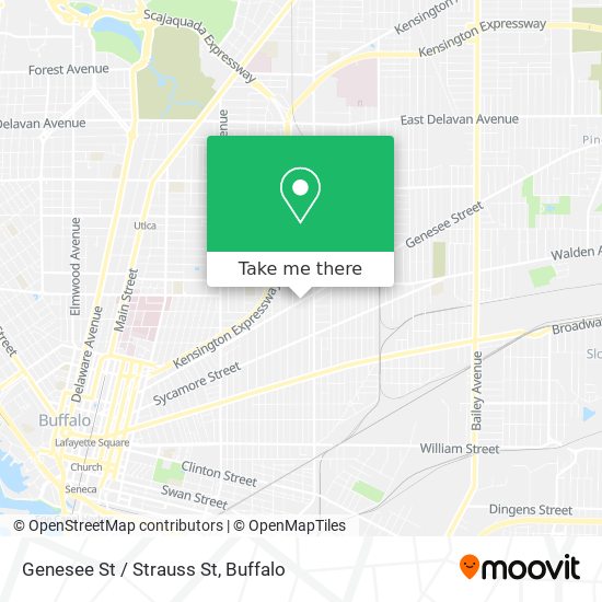 Genesee St / Strauss St map