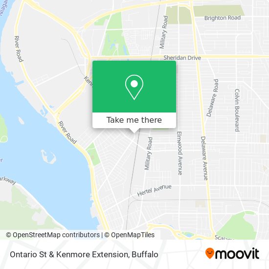 Ontario St & Kenmore Extension map