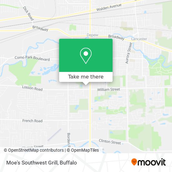 Moe's Southwest Grill map