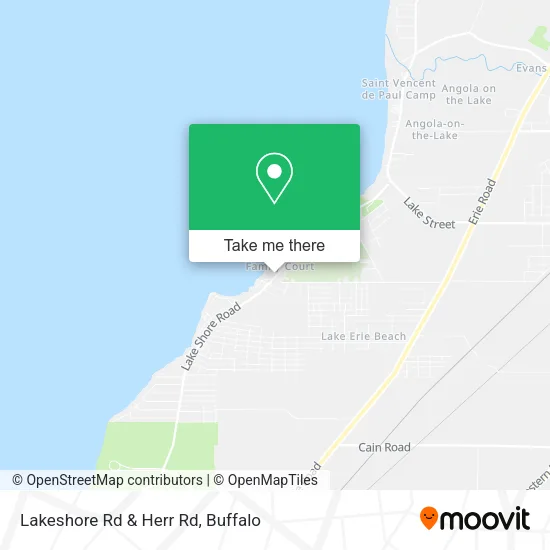 Lakeshore Rd & Herr Rd map